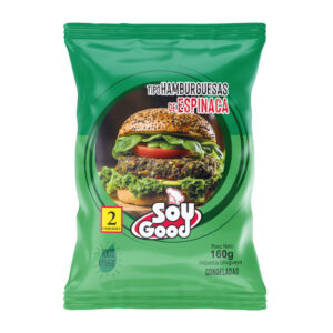 Tipo hamburguesas de espinaca