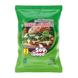 Tipo hamburguesas de espinaca y muzzarella